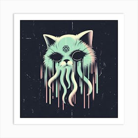 Cthulhu Cat Art Print