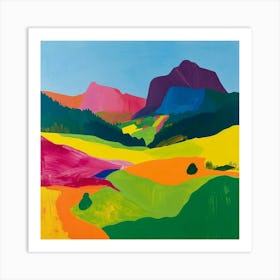 Colourful Abstract Berchtesgaden National Park Germany 4 Art Print
