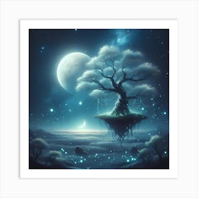 Tree In The Sky 1 Art Print