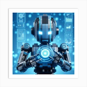 Lego Robot 1 Art Print