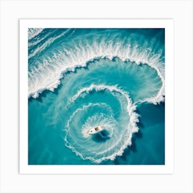 Spiral Wave Art Print