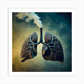 Lungs And Smoke 7 Art Print