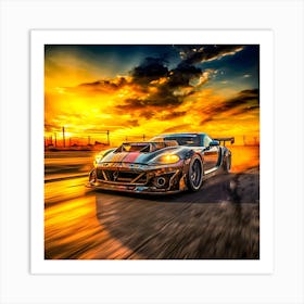 Race Car. Art Print