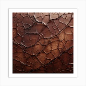 Cracked Leather Texture 1 Art Print