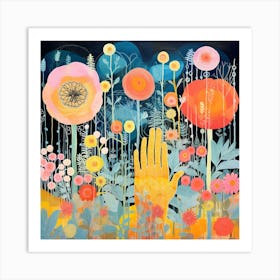 Hand In The Garden Art Print