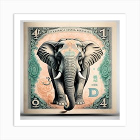 Elephant Vintage Fantasy Art Print Art Print