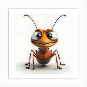 Cartoon Ant Art Print