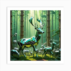 Engineered Forest 3 Art Print