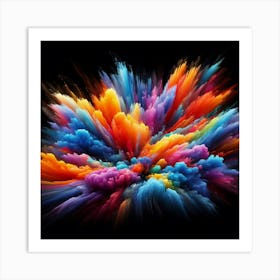 Colorful Explosion 3 Art Print