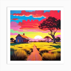 African savanna Art Print