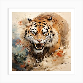 Tiger Painting Art Print