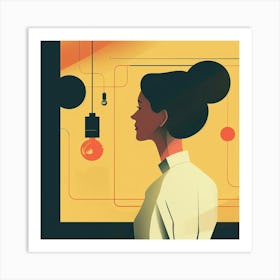 Illustration Of A Woman 1 Art Print