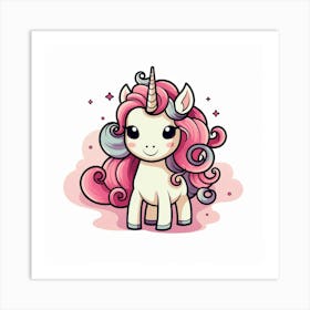 Cute Unicorn 579 Art Print