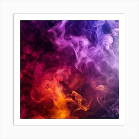 Abstract Smoke Background 5 Art Print