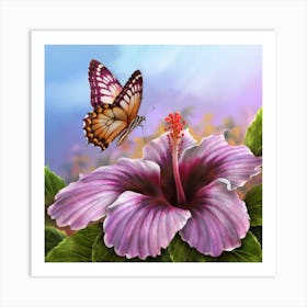 Hibiscus Flower Art Print