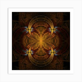 Fractal Art Abstract Pattern 3 Art Print