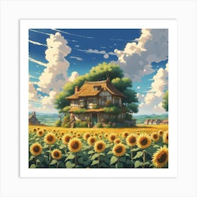 Sunflowers 1 Art Print