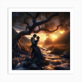 Lovers Art Print