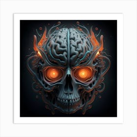 Skull Skull Skull Skull Skull Skull Skull Skull Skull Skull Art Print