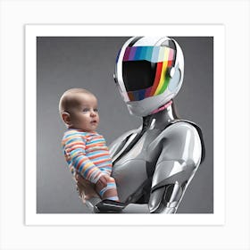 Robot Baby Art Print