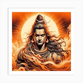 Lord Shiva 46 Art Print