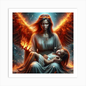 Angel Of Fire 8 Art Print