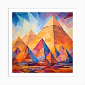 Pyramids Of Giza 3 Art Print