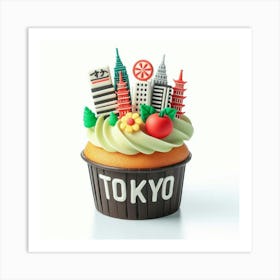 Tokyo Cupcake Art Print