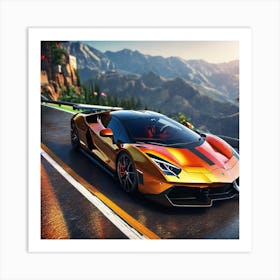 Lamborghini 182 Art Print