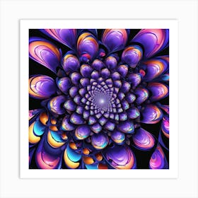 Fractal Flower Art Print