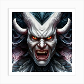 Demon Head 4 Art Print