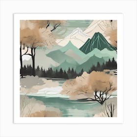 Mountain Landscape 3 Art Print