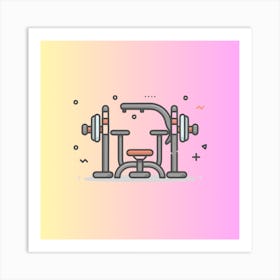 Gym Equipment 2 Art Print