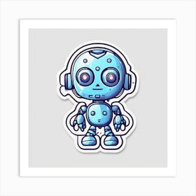 Robot Sticker 3 Art Print