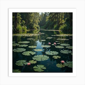 Lily Pond 9 Art Print