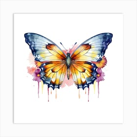 Butterfly Watercolor Painting 1 Art Print