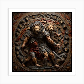 Lions Of Sparta Art Print