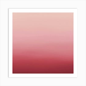 Pink Sky With Clouds Art Print