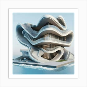 Futuristic House 1 Art Print