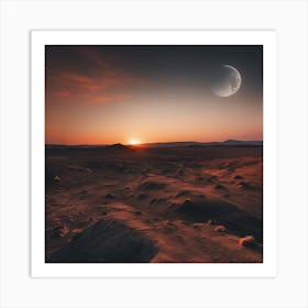 Desert Landscape - Desert Stock Videos & Royalty-Free Footage 38 Art Print