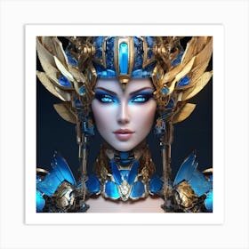 Blue Goddess Art Print