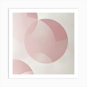 Pink Circles Art Print