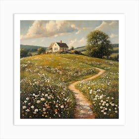 Daisy Field Art Print