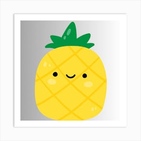 Kawaii Pineapple Art Print