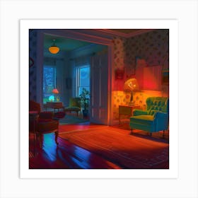 Room With A Lamp Art Print