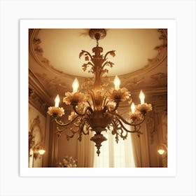 Chandelier 8 Art Print