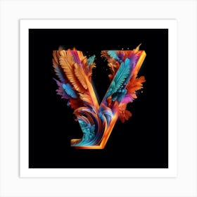 Letter V Art Print