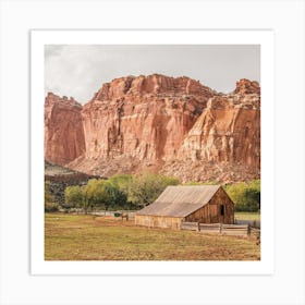 Desert Canyon Homestead Art Print