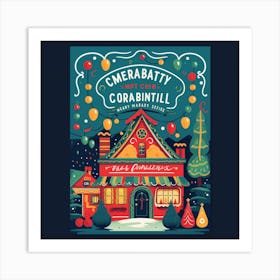 Merry Christmas Corbinill Art Print