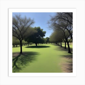 Pintoresco Camino En El Bosque Art Print